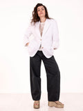 Blazer White Sand in Cotone Bianco