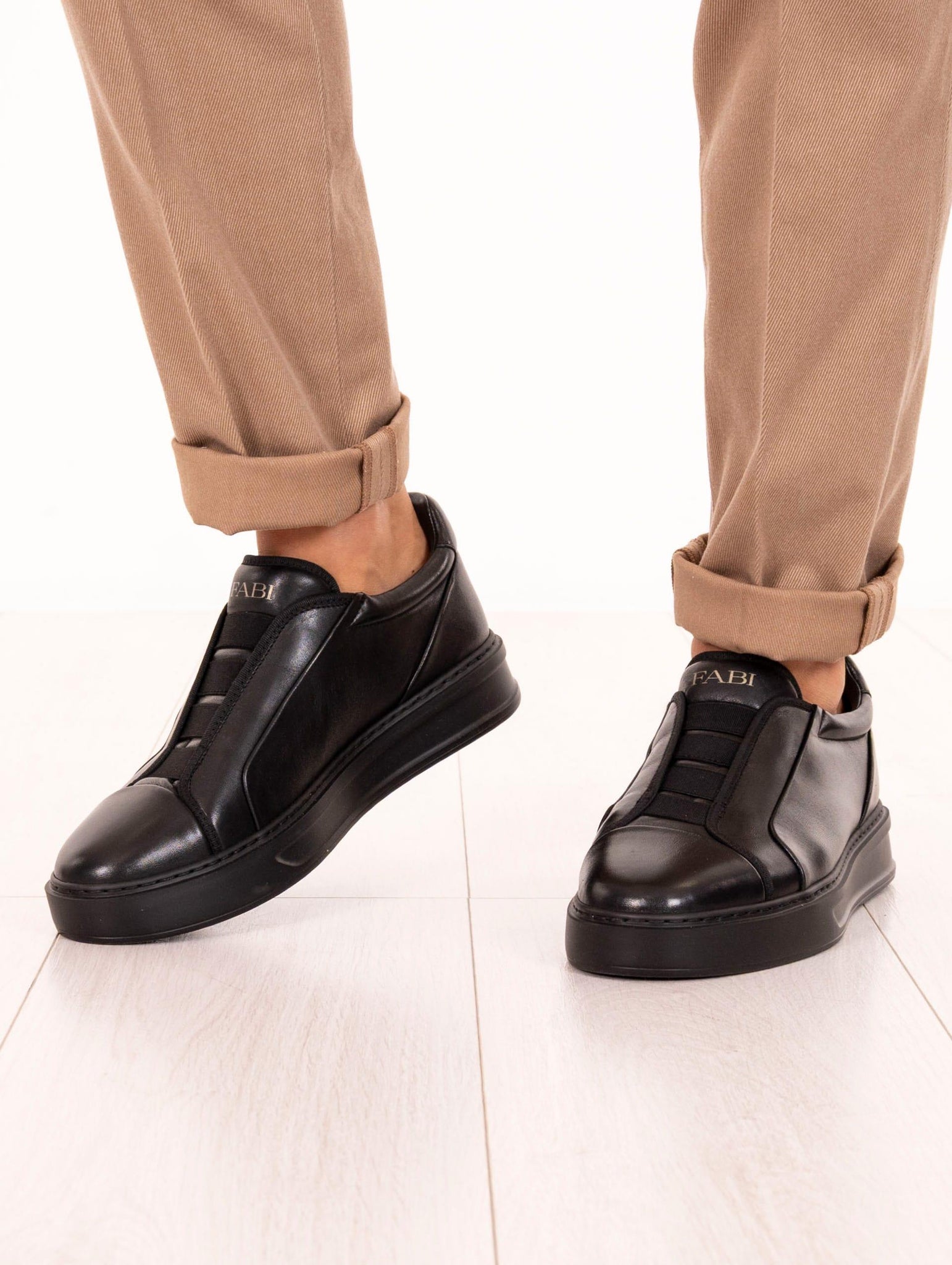 Sneaker Fabi in Pelle Nera FU1235900 Fabi