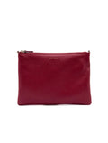 Best Crossbody Pochette Coccinelle aus genarbtem Leder Scarlet
