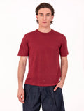 T-Shirt Alpha Studio aus Leinen und Baumwolle Zwiebel