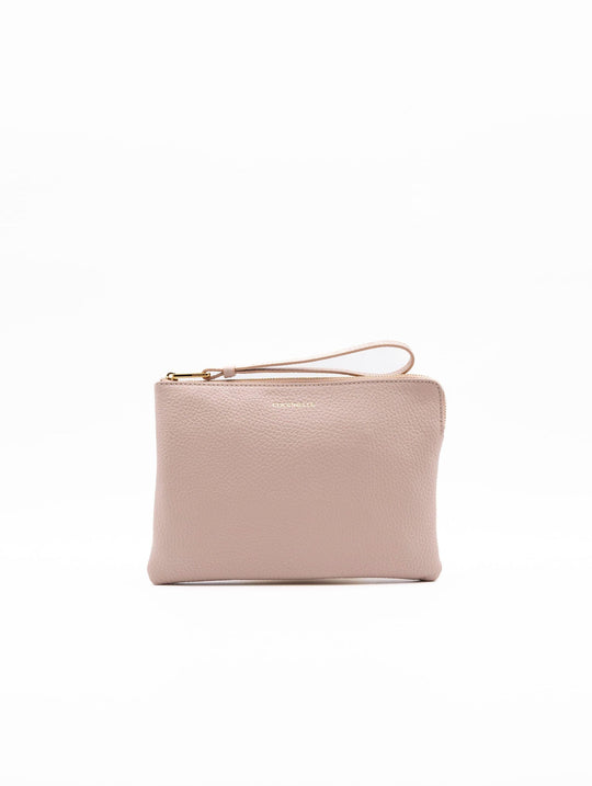 Alias Coccinelle Pouch in Pink Hammered Leather