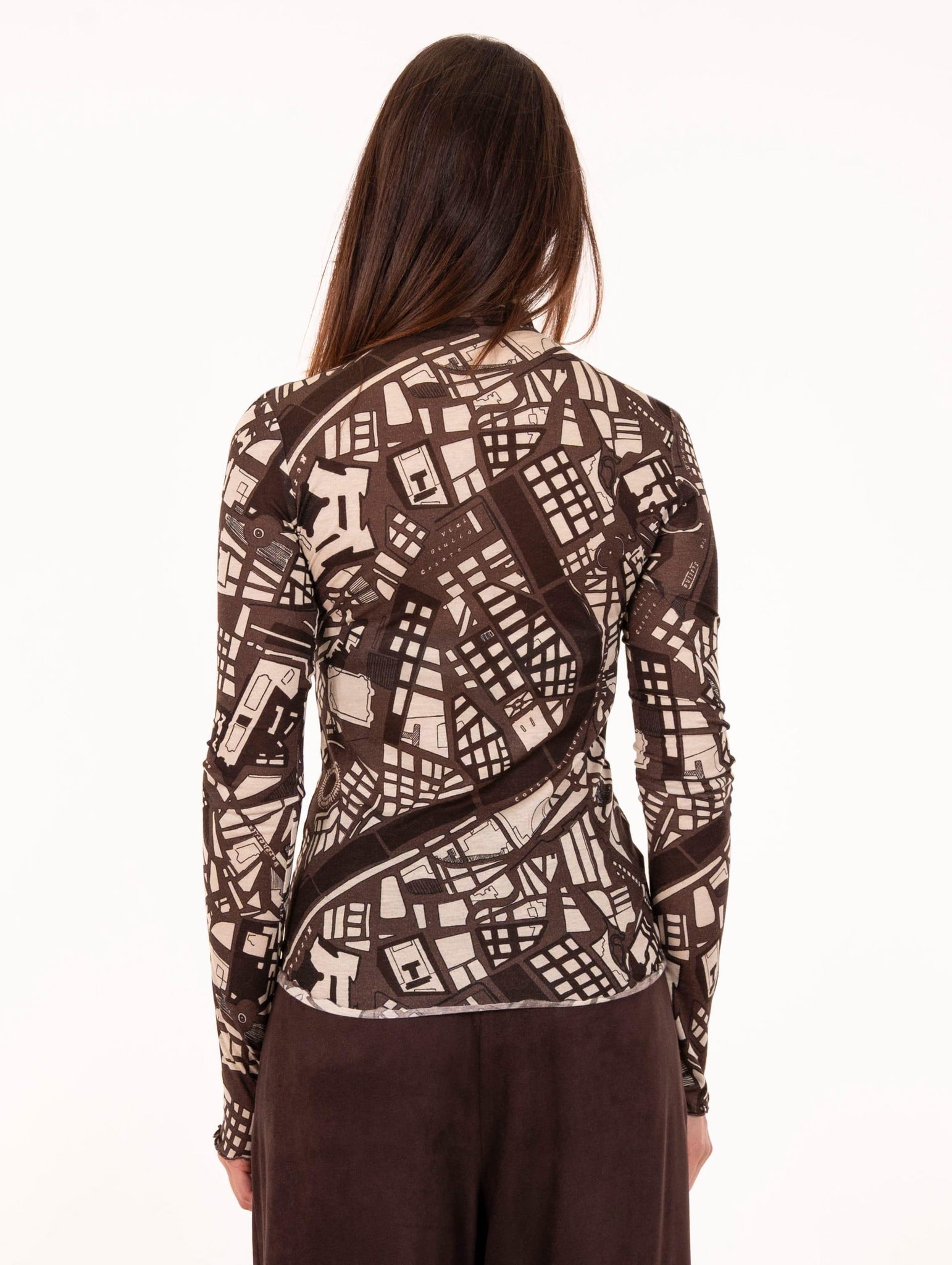 Dolcevita Alysi in Jersey Roma Panna e Nero 165420A5031TIAMO Alysi