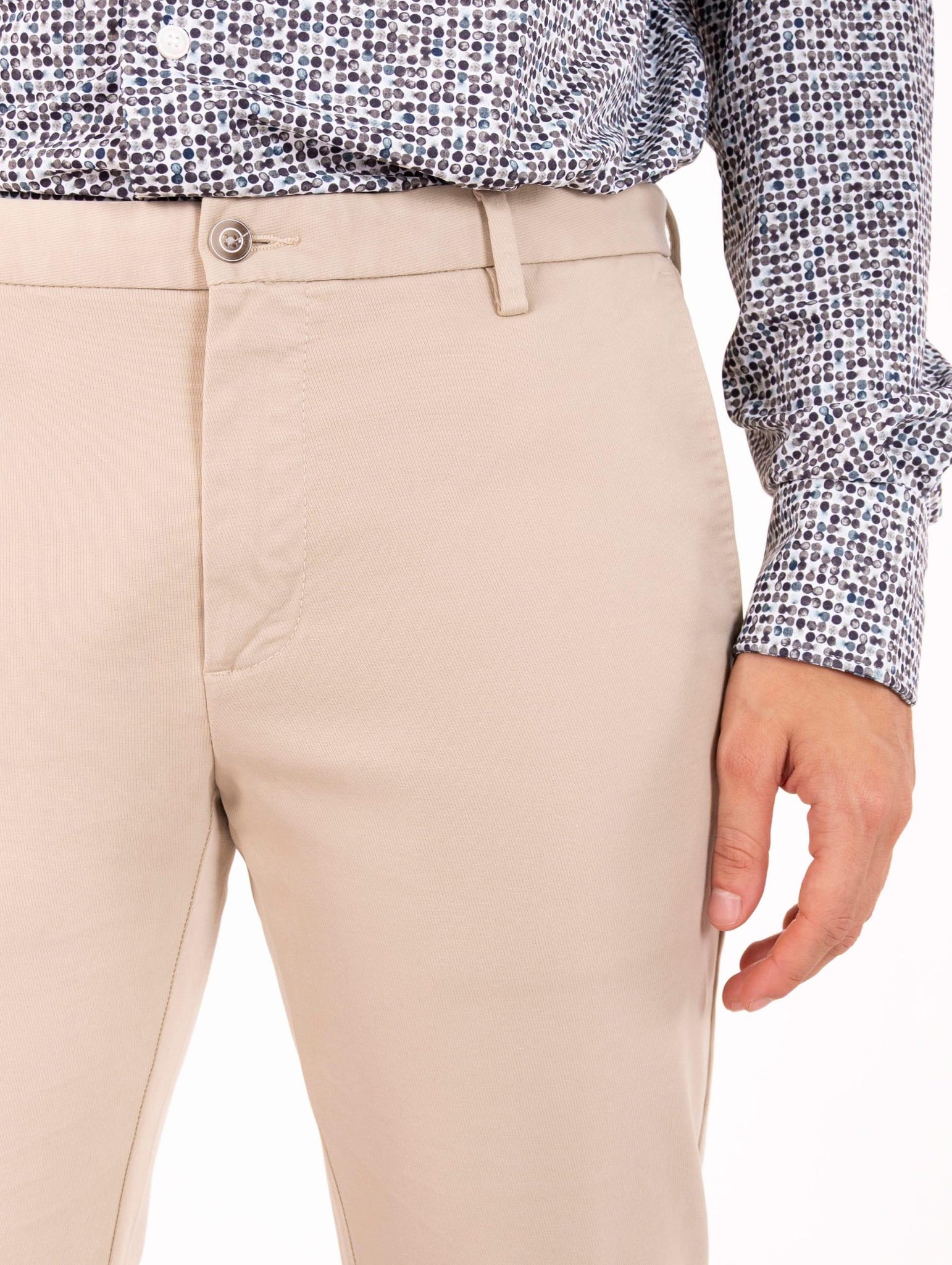 Pantalone Sasa AT.P.CO. in Cotone Piquet Ecru SASA45TC901030 AT.P.CO