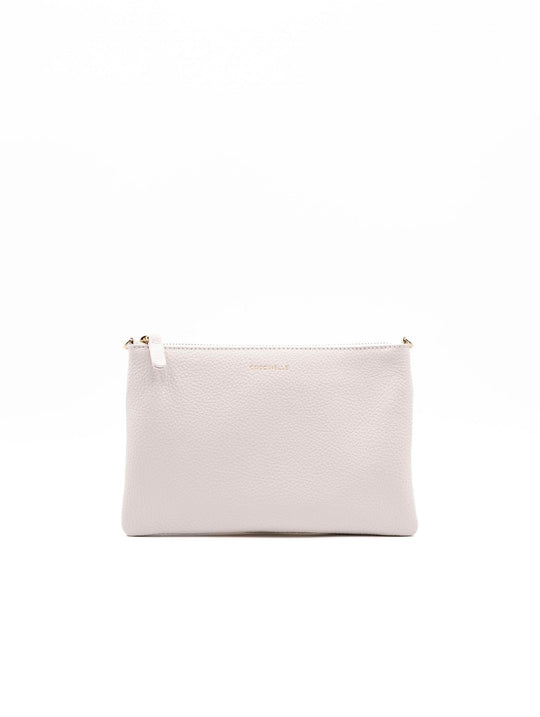 Mini Pochette Coccinelle Best Crossbody in Pearl Leather