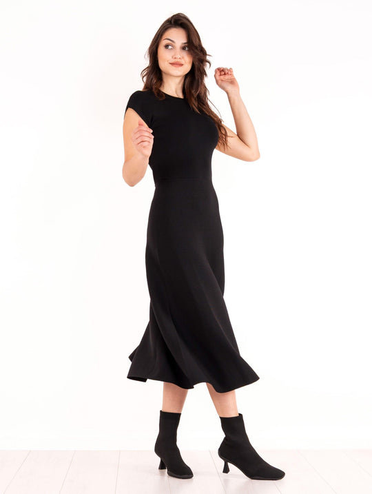 Kleid Anna Molinari aus schwarzer Viskose