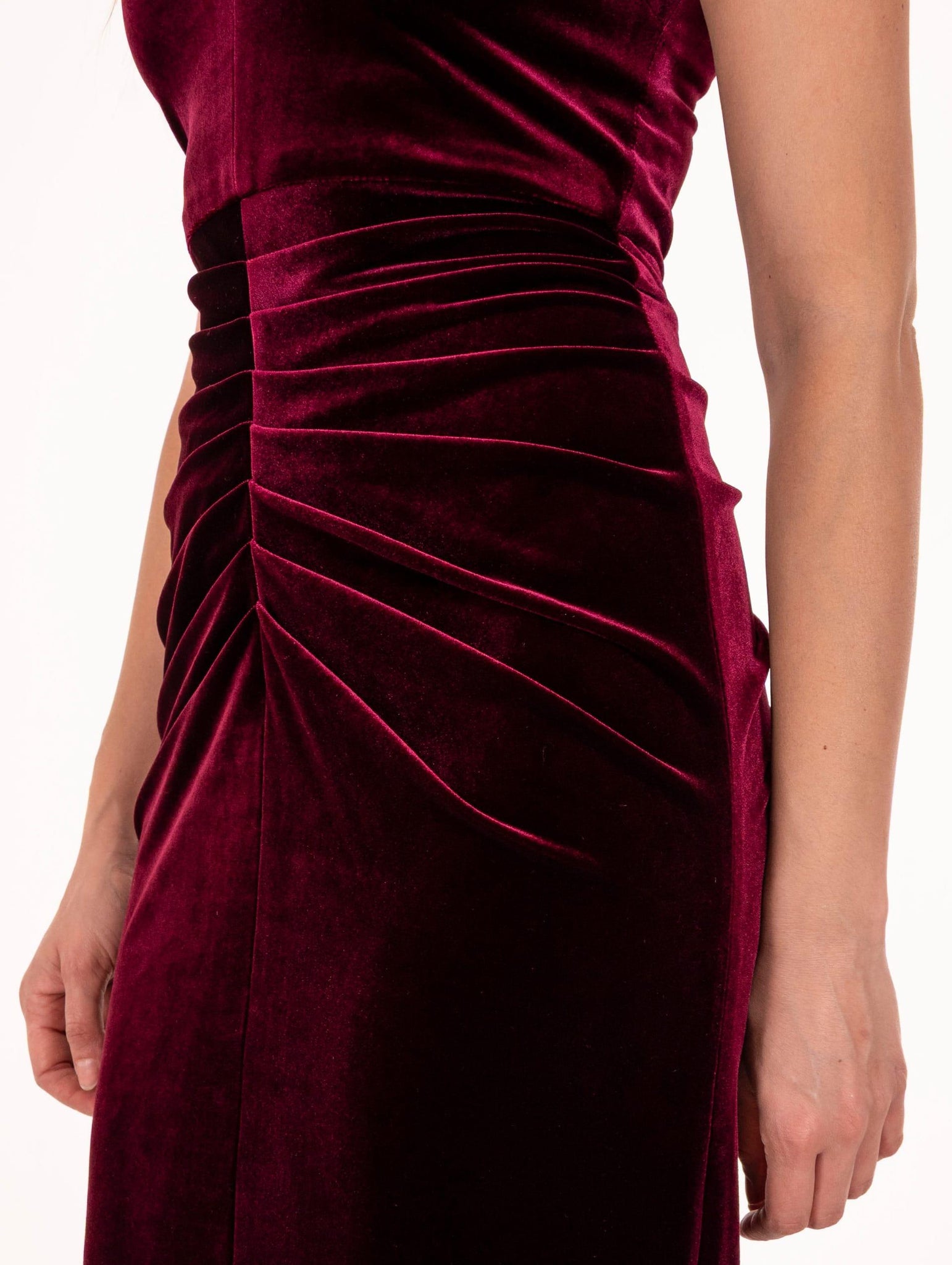 Abito Lungo Nosecret in Velluto Ciliegia 253NS025CILI NoSecrets