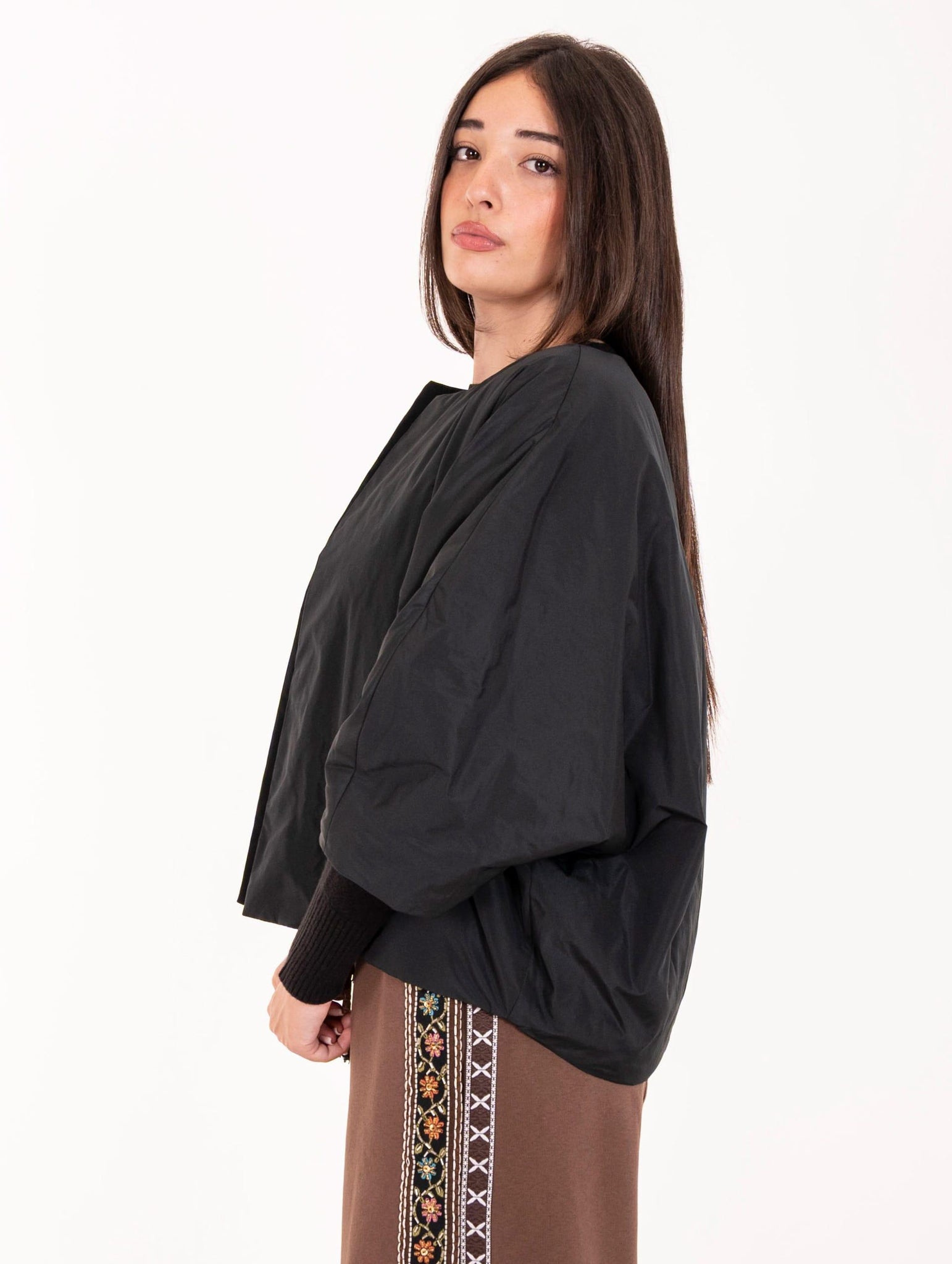 Giacca Meimeij in Tessuto Tecnico Nera M5FJ09100 Meimeij