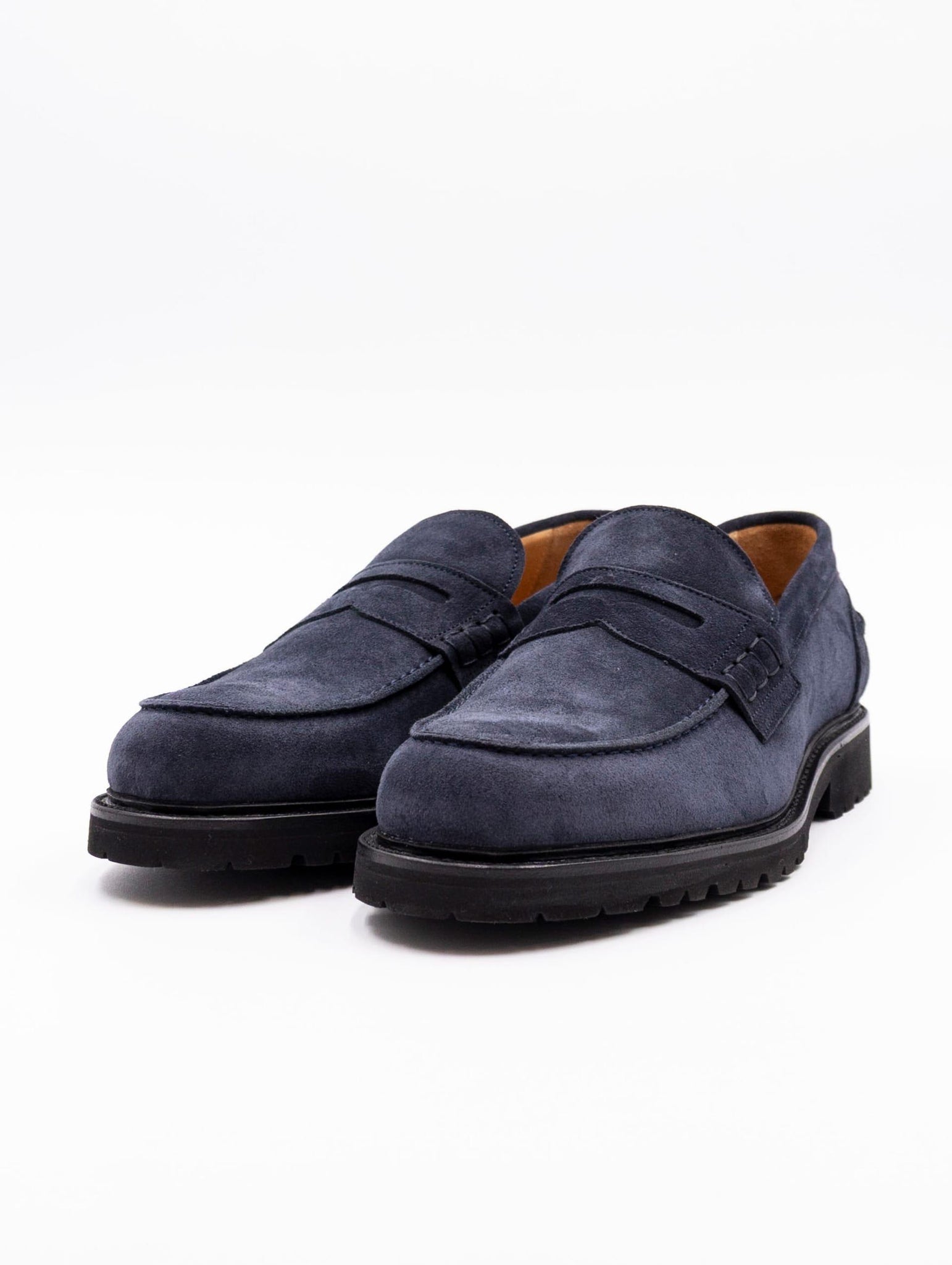 Mocassino Berwick 1707 in Suede Blu 5633HO768GORAINBLEU Berwick 1707