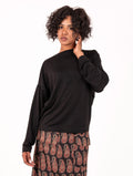 T-shirt Lisabel Be Limousine Lurex Nero