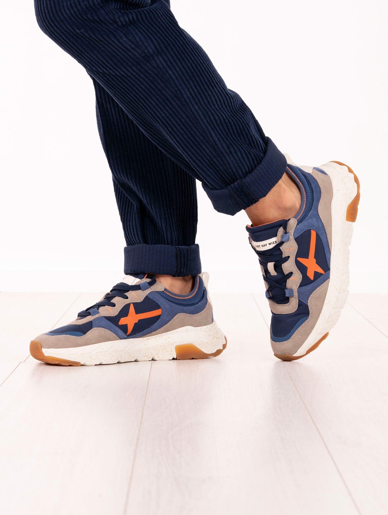 Sneaker W6YX in Tessuto Tecnico e Suede Blu e Grigio NEXT-MSUEDE/NYLON/GUMTOUCH W6YZ