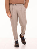 Pantalone Devorè in Misto Lana Corda Melange