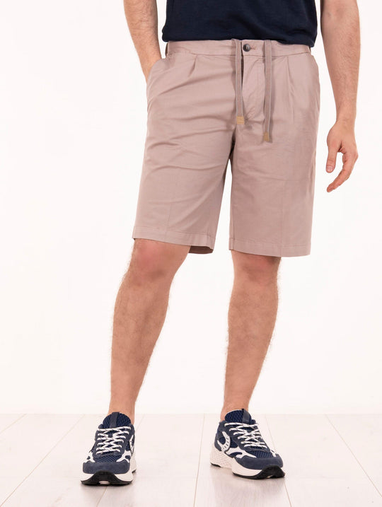 Devore Cotton Bermuda Shorts Pink