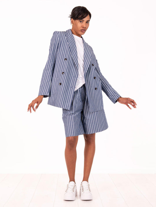 Blazer Stripes Myths in Cotone Denim