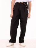 Pantaloni White Sand in Cotone Pima Nero