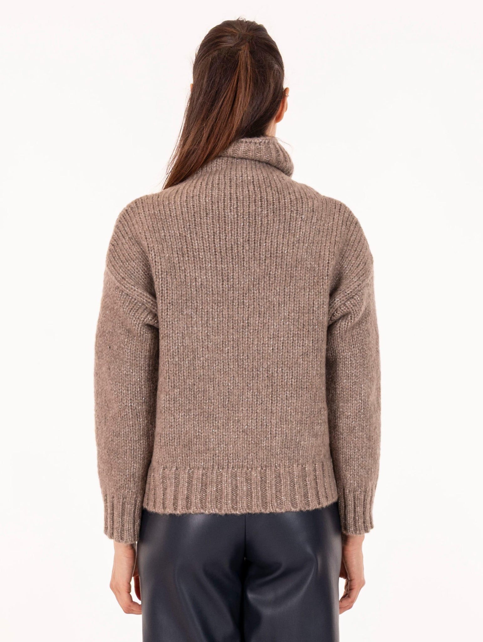 Dolcevita Alpha Studio in Lana Lurex Beige AD-4540H2016 Alpha Studio