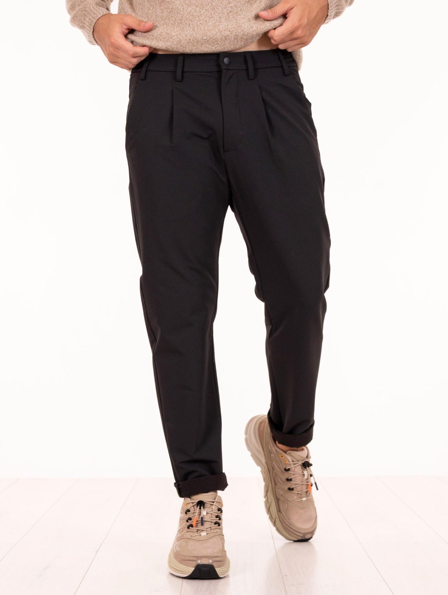 Pantalone Kobra People of Shibuya in Tessuto Tecnico Nero KOBRAPM937999 People of Shibuya