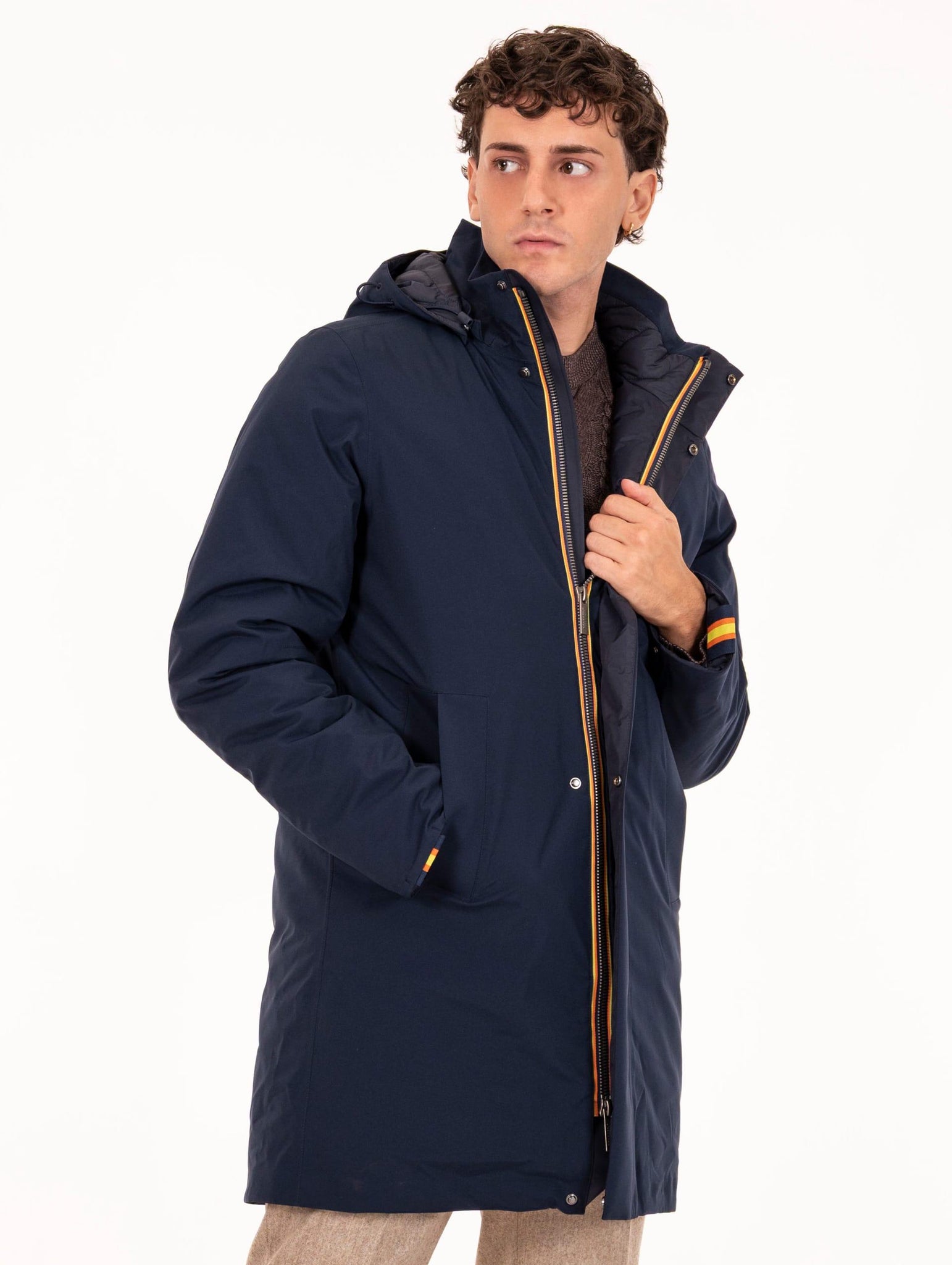 Giubbotto Tomal K-Way in Tessuto Tecnico Blu K7136IWAR0 K-Way