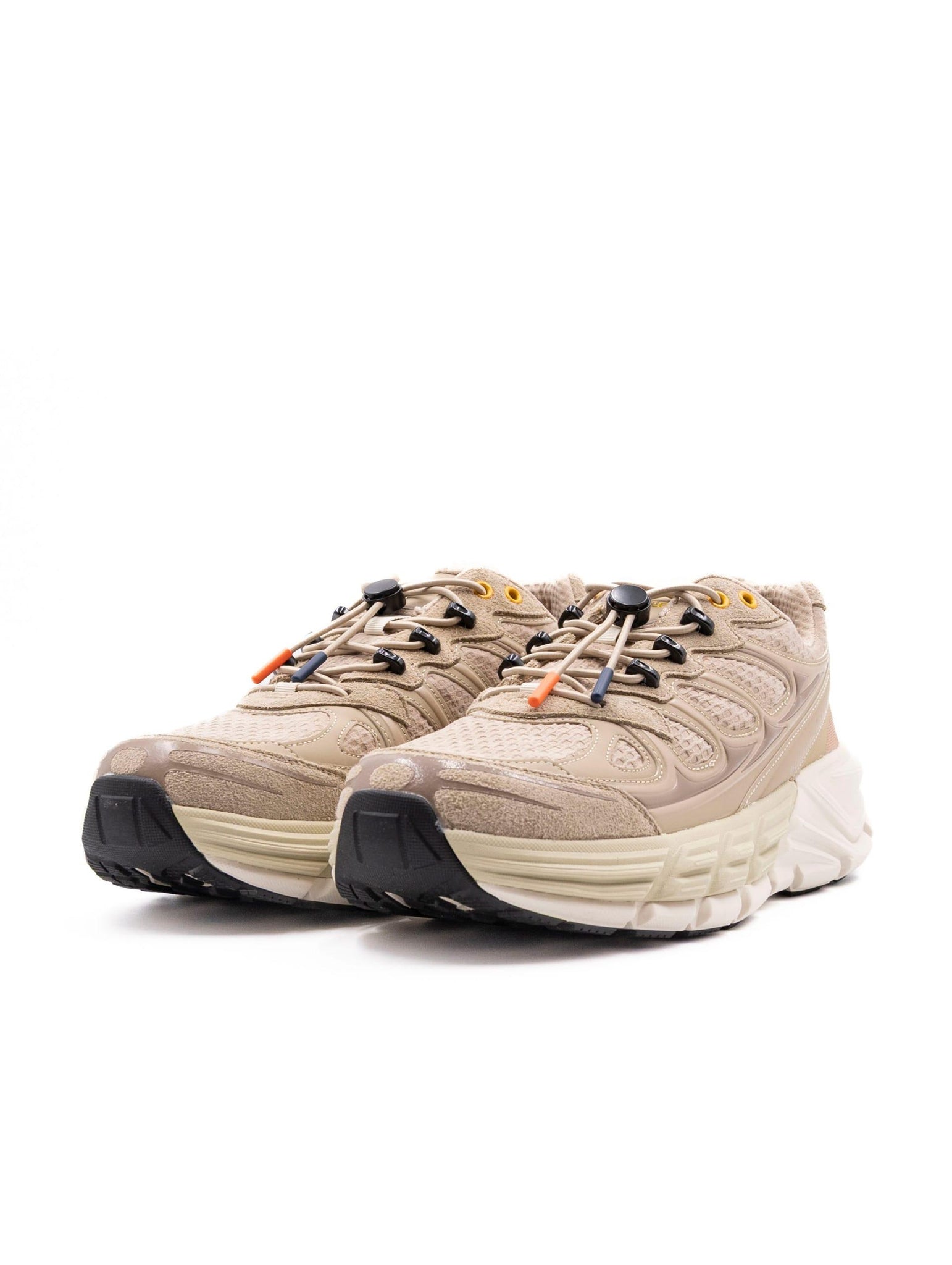 Sneakers Barracuda Round One in Tessuto e Pelle Sabbia e Tortora BU3595060 Barracuda