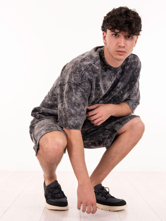 Roberto Collina Sweater in Anthracite Melange Cotton