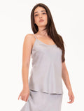 Top Daniele Fiesoli in Viscosa Stretch Grigio