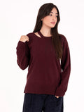 Maglia Alpha Studio in Lana Ciliegia