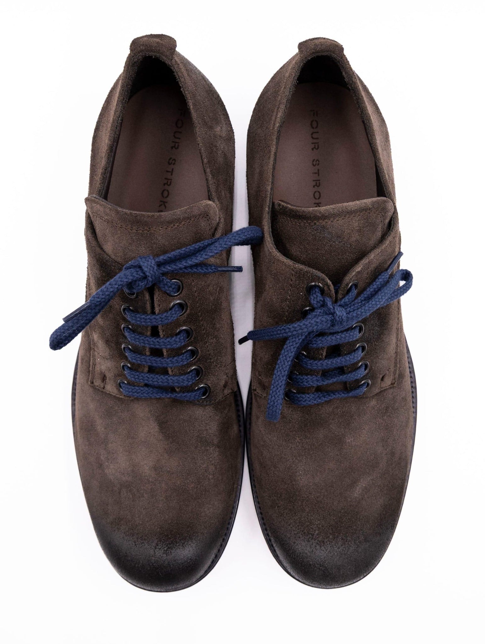 Derby Four Stroke in Suede Testa Di Moro COLLIN18 Four Stroke