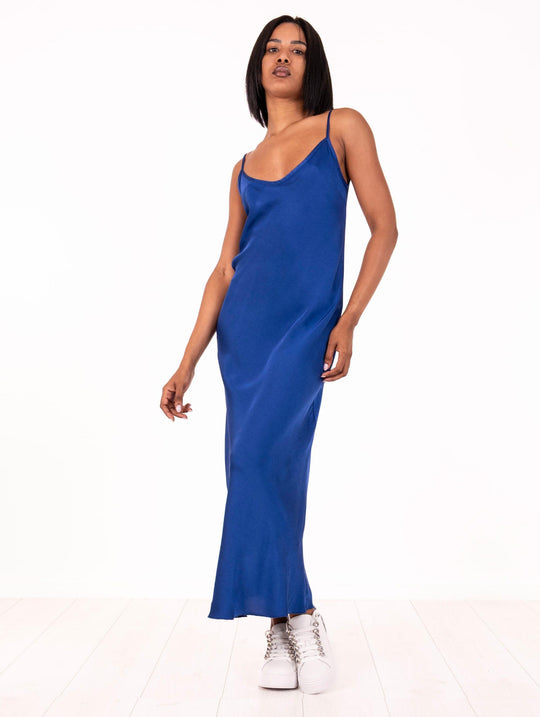 Daniele Fiesoli Dress in Blue Stretch Viscose