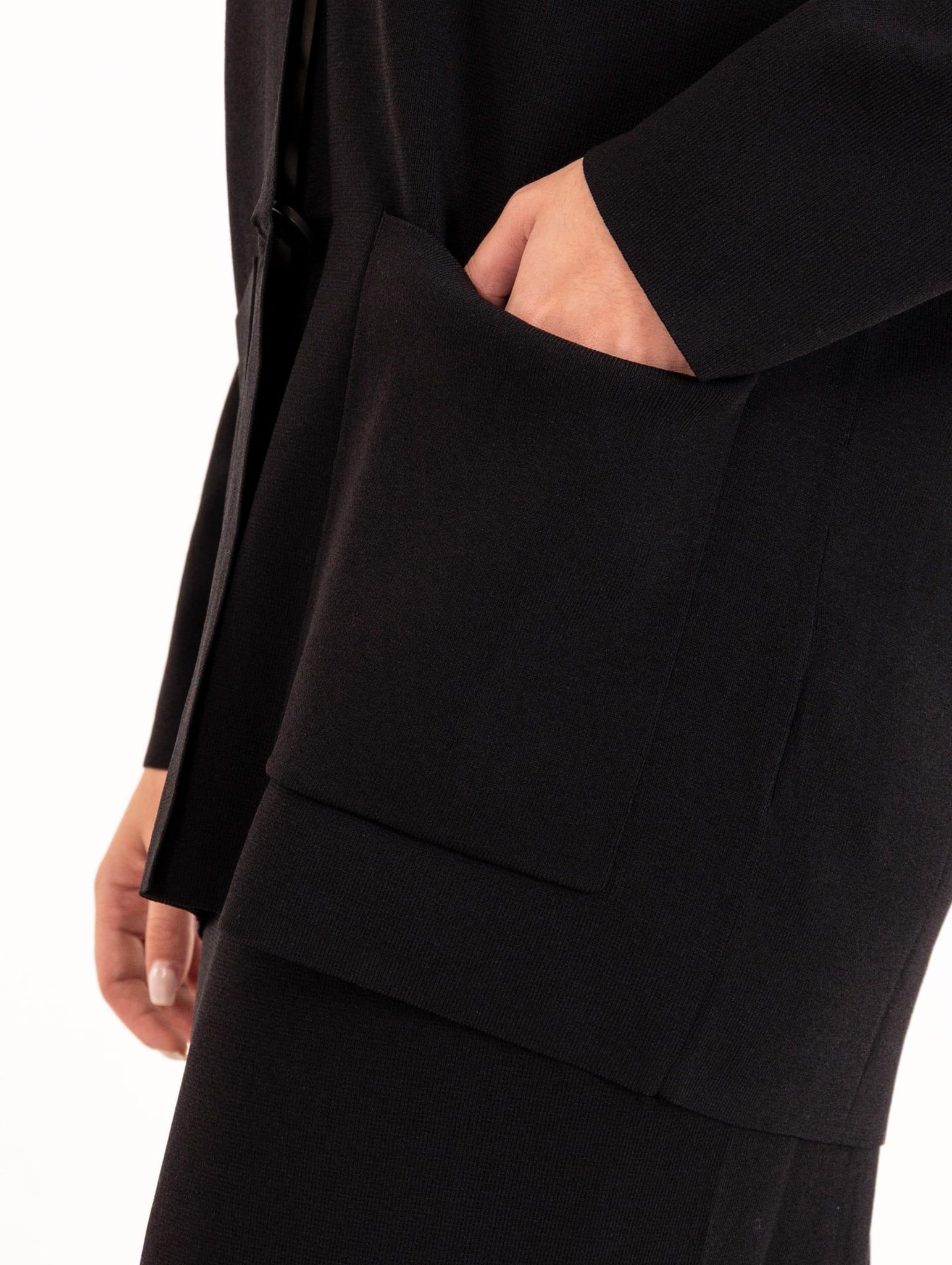 Blazer Tricot Alpha Studio in Viscosa Nera AD-4342N2002 Alpha Studio