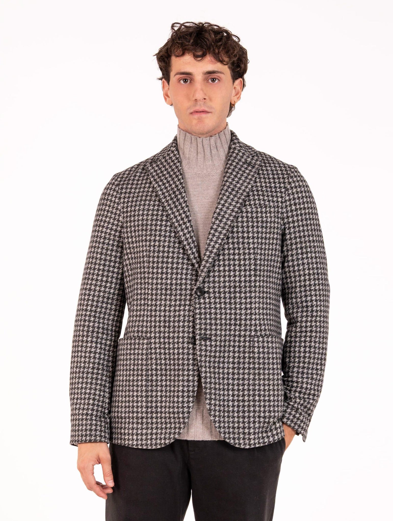 Giacca Circolo 1901 in Cotone Pied de Poule Grigio e Nero CN5012NERO Circolo 1901