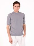Langarmshirt Eleventy Milano Platinum aus Baumwolle Eis