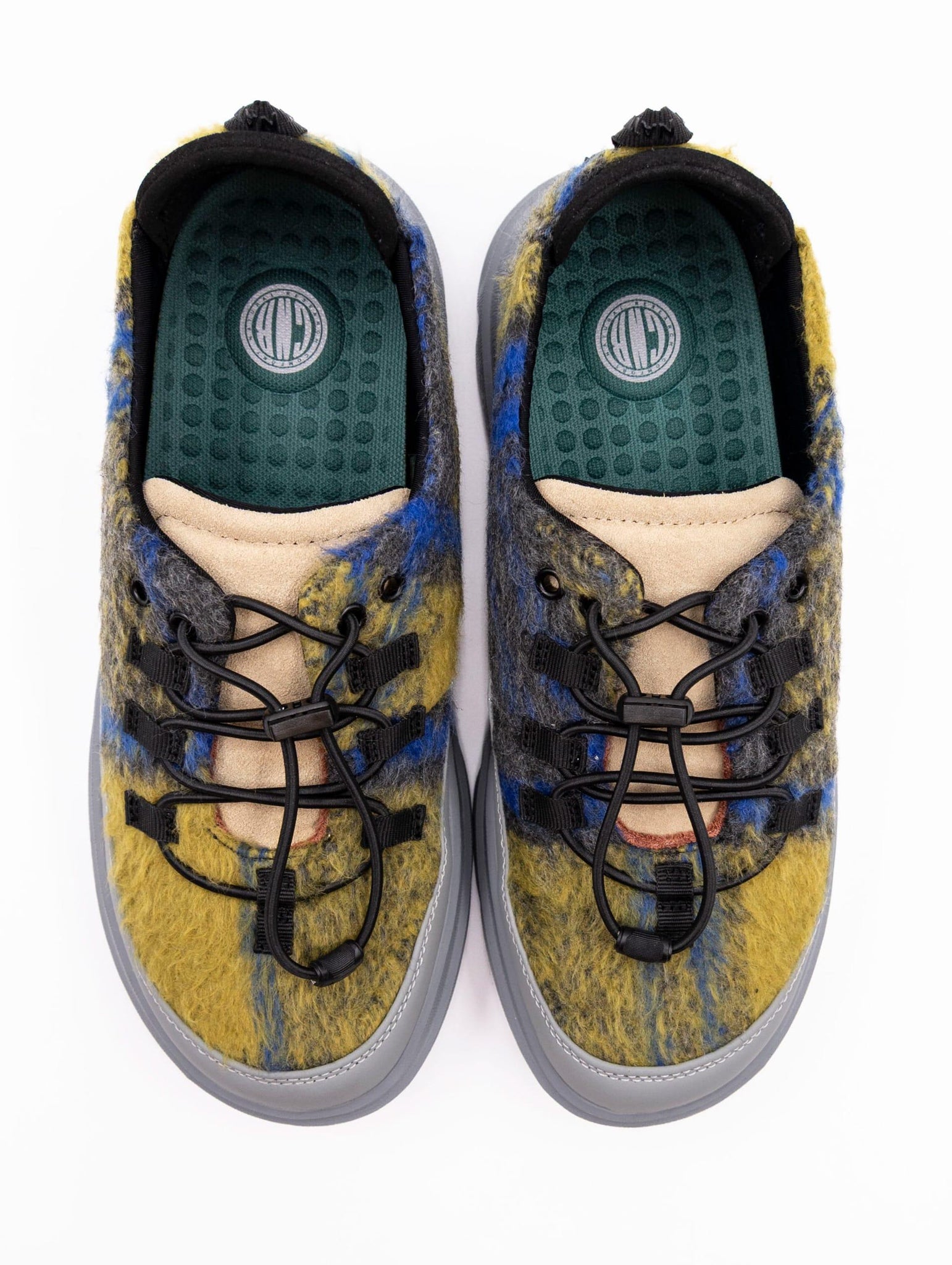 Sneakers CNR Tessuto Blu e Giallo EASYCLIPFABRICCHECK CNR