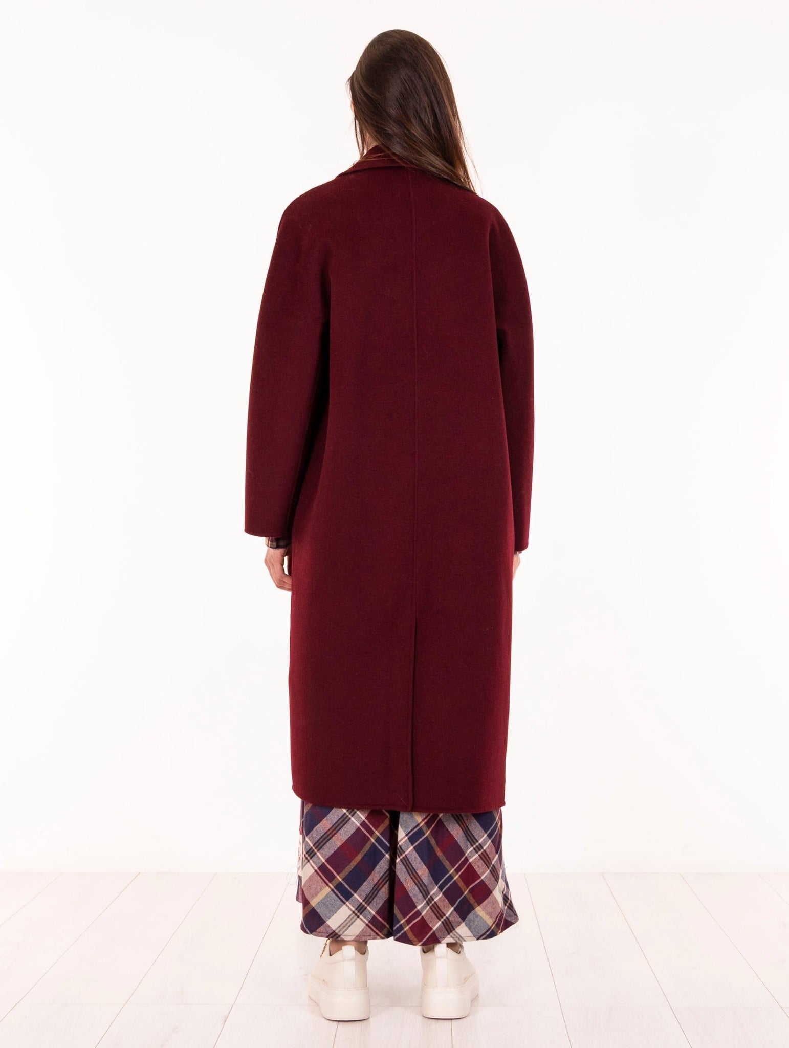 Cappotto Doppio Petto Alpha Studio in Lana Ciliegia AD-4690N2009 Alpha Studio