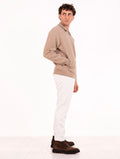 Eleventy Milano Platinum Denim in White Stretch Cotton