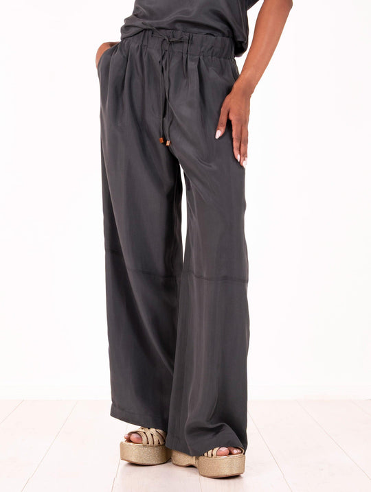 Pantalone Alysi in Seta Liquirizia