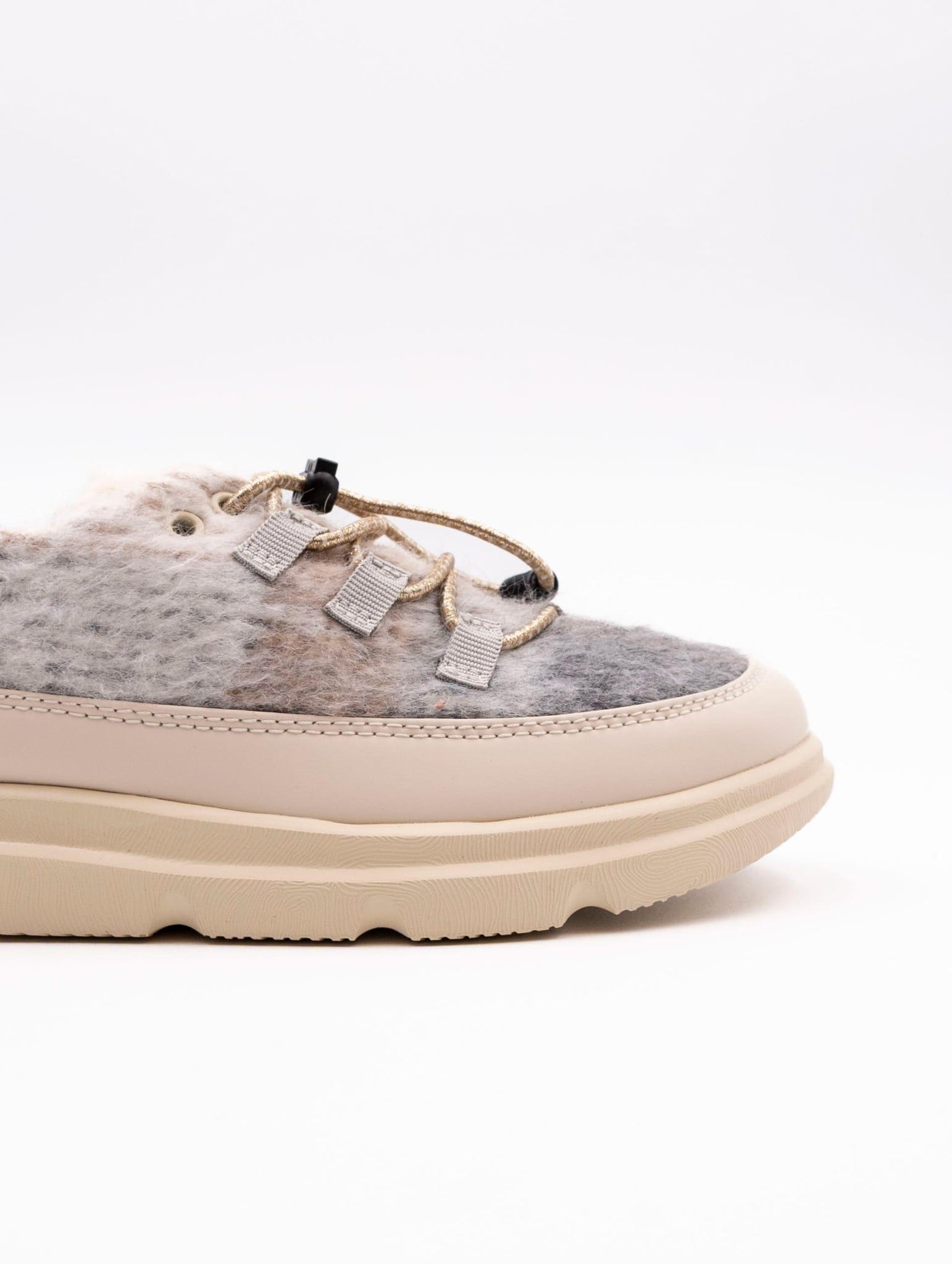 Sneakers CNR Tessuto Grigio e Beige EASYCLIPWFABRICCHECK CNR