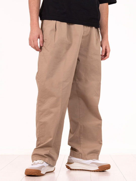 Pantaloni White Sand in Cotone Pima Cammello