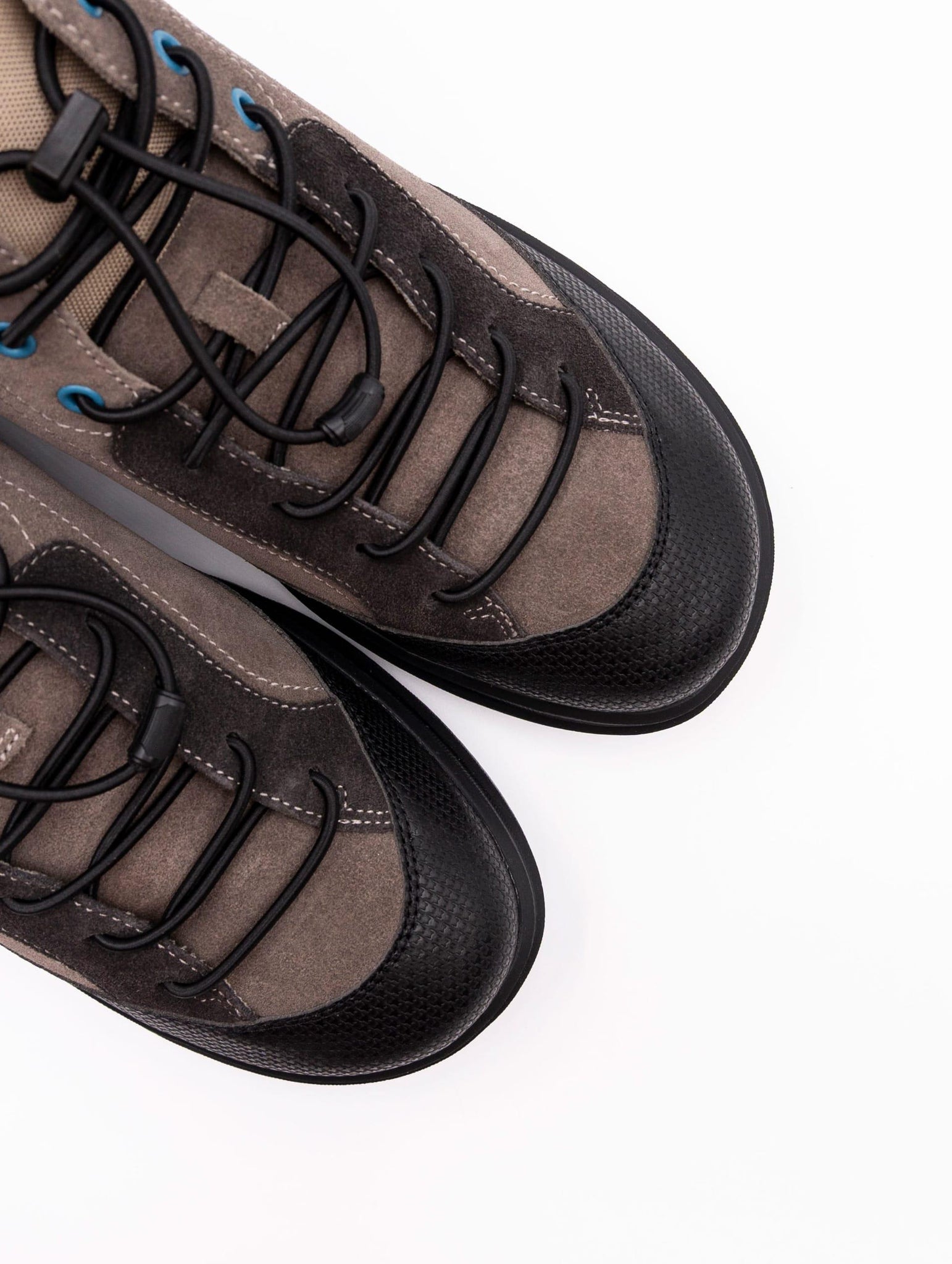 Beatles CNR in Suede Mud e Nero EASYLACESSUEDE/GUM CNR