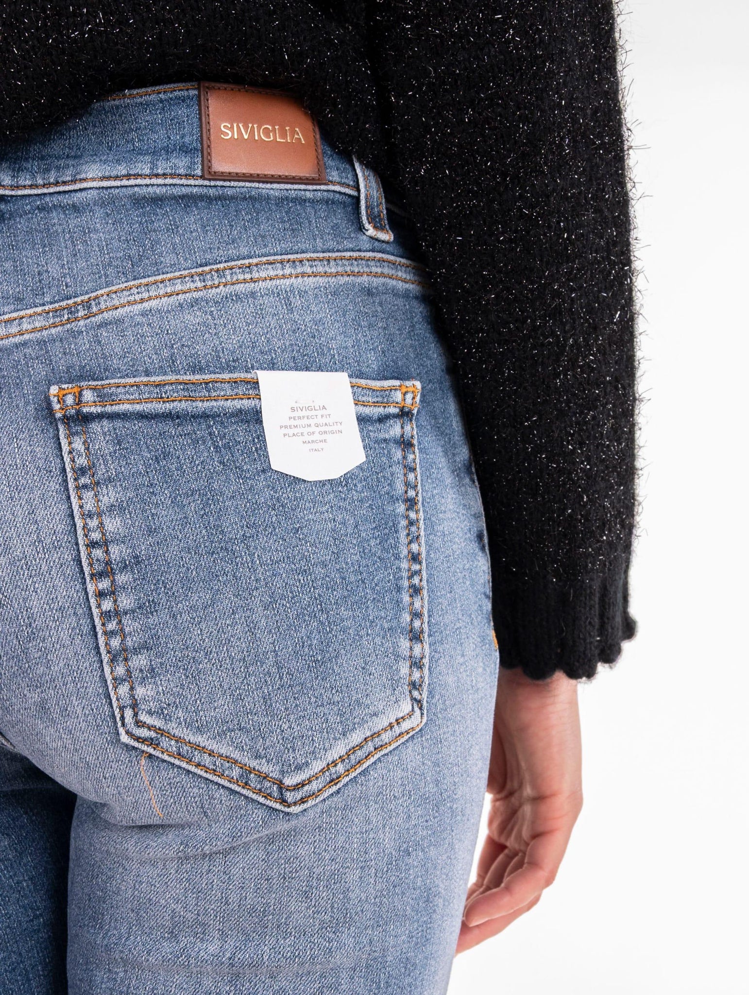 Jeans Siviglia Zampetta in Denim Stretch Blu LOREDANA2408D0004 Siviglia