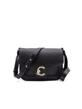 Borsa C-Me Small Coccinelle in Pelle Martellata Nero