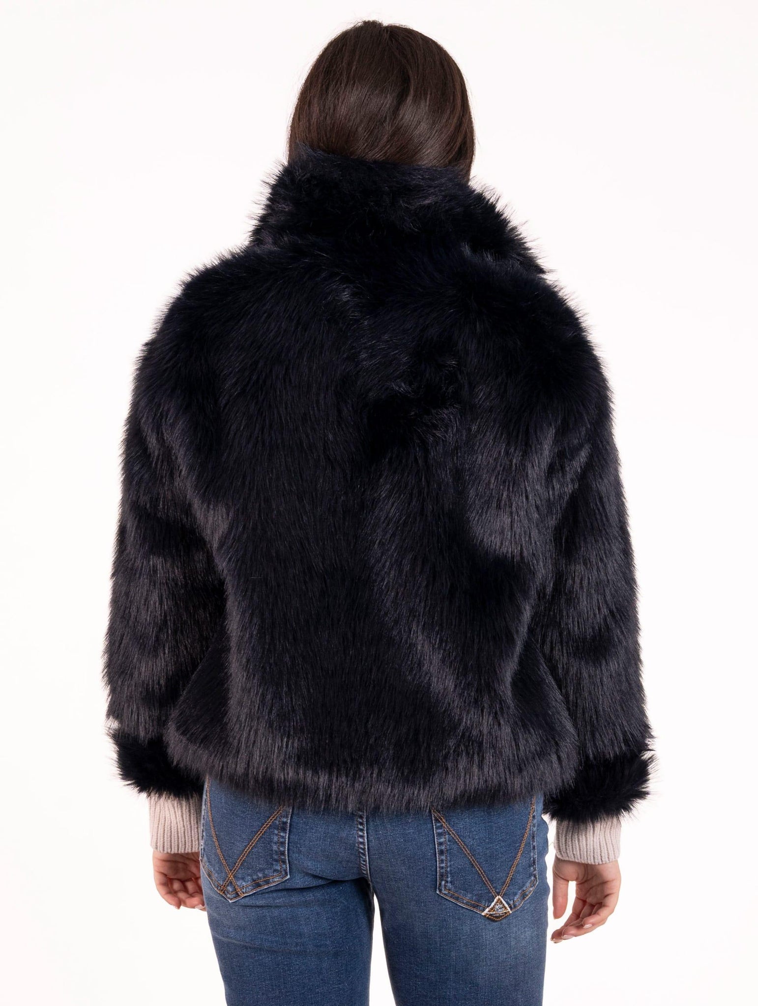 Ecofur Reversibile Leon e Loulou Blu Notte L512SILK00030 Leon & Loulou