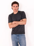 T-Shirt Daniele Fiesoli aus anthrazitfarbenem Cupro