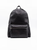 Rucksack Orciani Micron aus schwarzem Leder