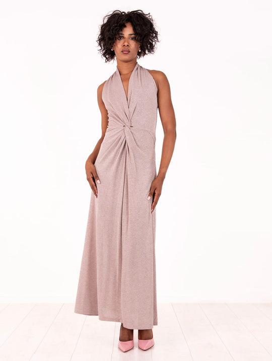 Abito Lelli Be Limousine Lurex Beige