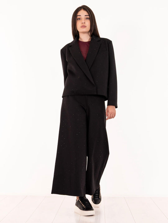 Blazer Meimeij Scuba Strass Nera