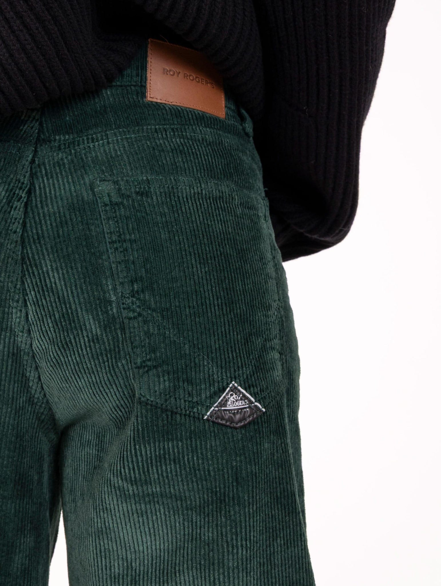 Pantalone Marta Roy Roger's in Velluto Verde Bottiglia RND091P3290112C0188 Roy Roger's