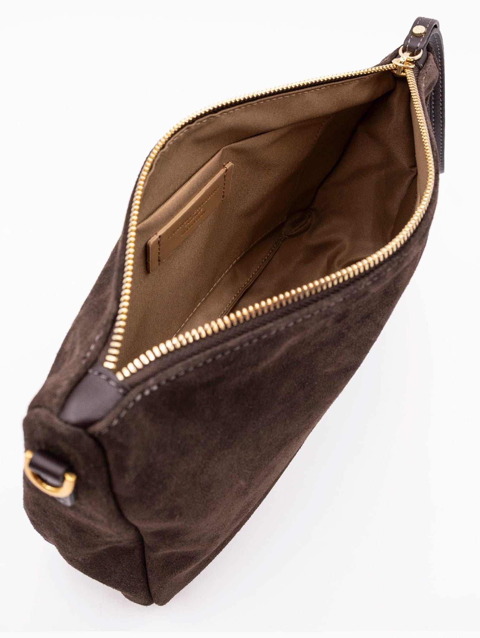 Borsa Nora Pouch Gianni Chiarini in Suede Moka BS10225CM-PL974 Gianni Chiarini