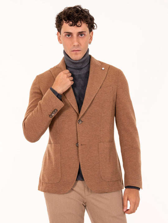 Jacke L.B.M. 1911 aus Kaschmirmischung Karamell