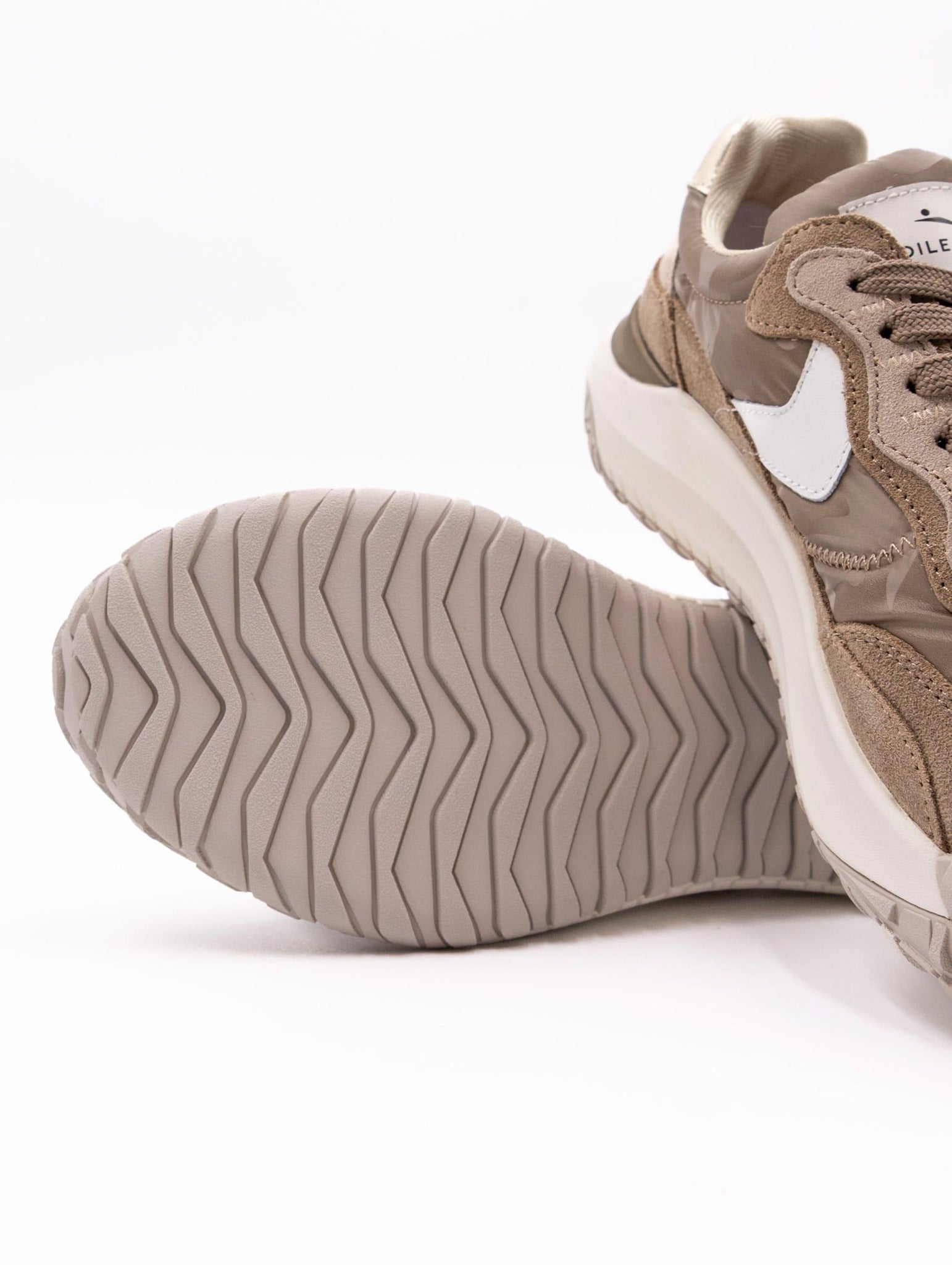 Sneakers Club Act Voile Blanche in Suede e Nylon Marrone Oro CLUBACTWLIGHTBROWNGOLD Voile Blanche