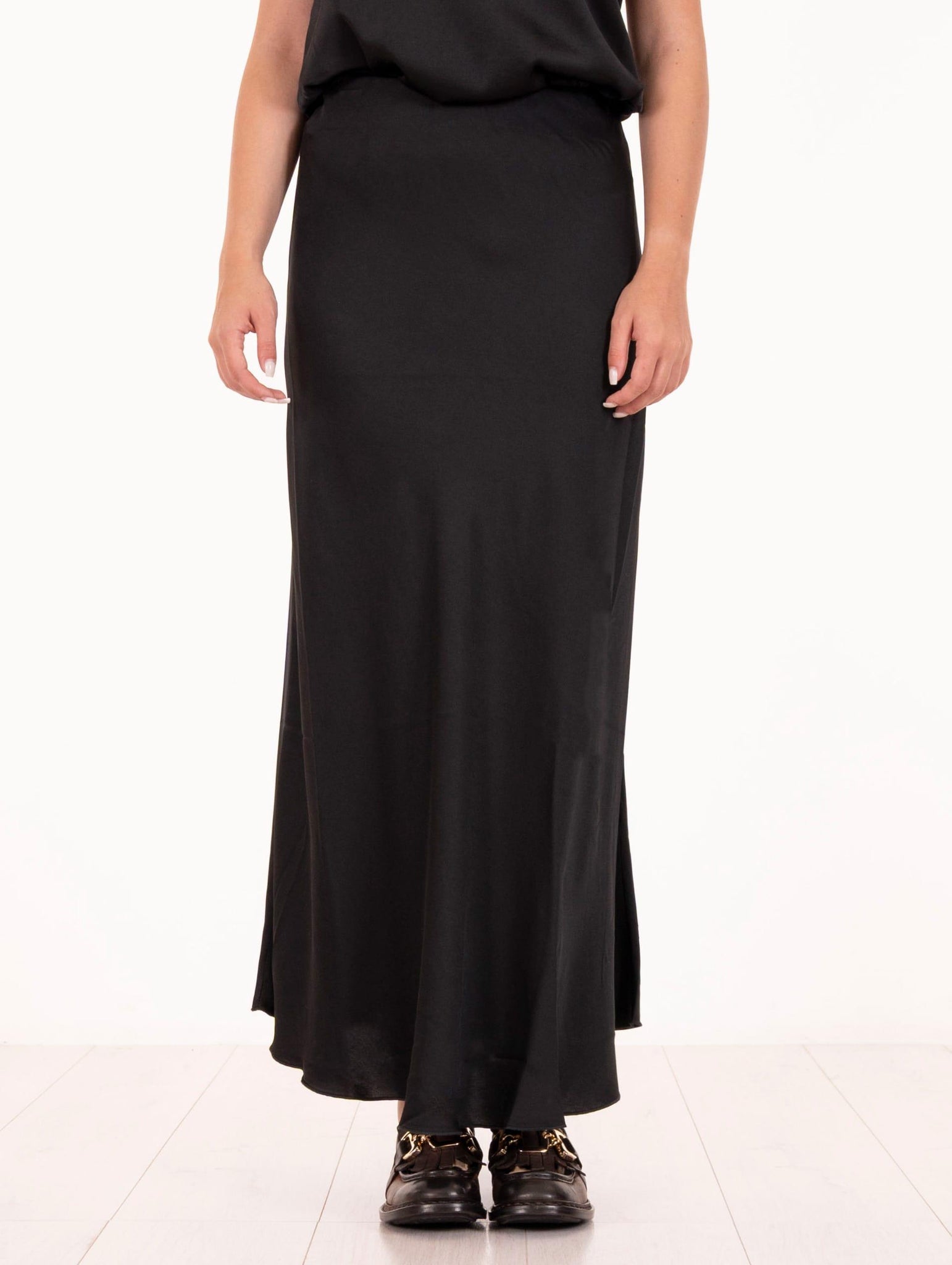 Gonna Lunga Daniele Fiesoli in Viscosa Nera 326413 Daniele Fiesoli