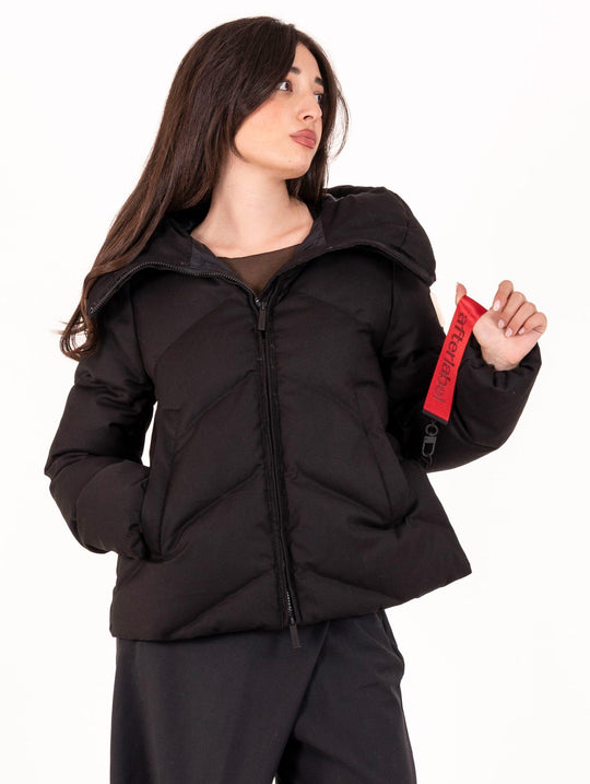 Helsinki After Label Daunenjacke in Schwarz